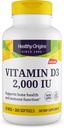 Zdravý pôvod Vitamín D3, 2000 IU, počet 360