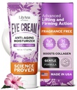 LilyAna Naturals Eye Cream for Dark Circles and Puffiness, Pod očný krém pre vrásky a tašky, Anti Aging - pomáha zlepšiť suchosť; pre citlivé kože - 1.7 oz - Made in USA