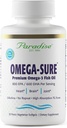 Rajové byliny Omega-Sure, Omega-3 koncentrát, Premium Fish Oil, DHA, EPA, Vegan, Non GMO, Gluten Free, 30 gróf Vegetariánsky Softgels
