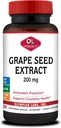 Olympian Labs Grape Seed Extract Kapsule - 200 mg - 100 Rastlinné kapsule Podpora zdravia srdca, Antioxidant Ochrana.