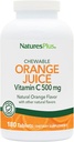 PrírodaPlus Orange Juice Žuvateľný vitamín C - 500 mg, 180 tabliet - Suplement pre vysokú potenciu Imunitná podpora, Antioxidant - Gentle On Žalúdok - Vegetarián, Gluten-free - 180 porcií