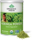 ORGANIC INDIA Moringa Powder - Moringa Oleifera Leaf Herbal Supplement, Green Superfood, Nutrient Desense, Pure Plant Protein, Vitamín A, E, K, Železo, Vápnik, Vegan, USDA Certified Organic - 8 oz