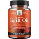 Antarktída Krill Oil 2000mg Softgels per Serving - Omega 3 Krill Oil Supplement with EPA DHA & Astaxantin (60 count (Pack of 1)