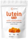 Micro Ingredients Lutein & Zeaxantin 40mg Softgels, 240 Count, with Astaxantin, Omega-3s, & Fosfolipids 