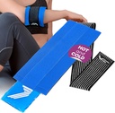 Ice Pack Zabaľte s elastickým popruhom Kinetické Labs - Hot Cold Gel Pack pre zranenia - opakovane použiteľné Ice Pack pre krku nohy Ankle hlavy palca nohy plechu ramena vysoký koleno chirurgia (pravidlo)