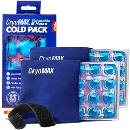 CryomAX Cold Pack, opakovane použiteľné, 8 hodín studenej terapie ľadu, malé, 6"x 6" (Stock of 2)