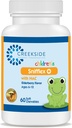Creekside Naturals Snifflex, Detský Sinus & Respiratory Support, Staršie plody pre imunitné zdravie, pediater Formulovaný s NAC, Quercetin & Bromelain, Zero Sugar, Vegan, 60 Soft Chewables