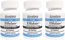 Elfolate® 7,5 mg 3 balenie L-metylfolát Metylfolát Metylfolát Zdravotný doplnok stravy Profesionálna sila Aktívny Pure Potent 30 tabliet