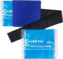 Opätovne použiteľné gélové ľadové balenia pre zranenia 2 balenie s Wrap, 6.3"x5.1," Hot Cold Soft Flexible Freezer Pack, Cold Compress Terapy for Pain Relief, Surgery Recovery, Koleno, Wrist, Ankle, Foot, Labow, Shin