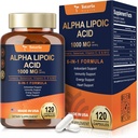 Totaria Alpha Kyselina lipoová - 1000 mg ALA Supplement Kapsule od Neuropathy Supports Anti-Aging a celkové zdravie