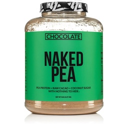 Naked Nutrition Chocolate Pea Protein Isolát - 5Lb Bulk, NSF Certified, Plant Based, Vegetarian & Vegan Protein. Ľahko sa dá vykopať, non-GMO, bez lepku, bez laktózy, bez sóje