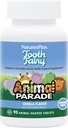 PrírodaPlus Animal Parade Zubná víla Detské žuvačky - Natural Vanilla Flavor - 90 Zvieracie-Shaped Tablety, Balenie 2 - Zubný zdravotný doplnok - Vegetarián, bez lepku - 90 Celkové služby