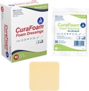 Dynarex 3011 CuraFoam Pena Dressing, non-objednané, Sterilné, Poskytuje Cussioned a Moist Wound Care, 2" x 2," balenie po 10