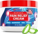Krém na zmiernenie bolesti s Arnica, horčíkom, MSM & Turmeric (4 FL Oz) - prírodný krém na zmiernenie bolesti pre kĺby a bolestivé svalstvo - úľava od bolesti bez mastnoty