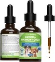 Pet Wellbeing Adrenal Harmony Gold for Dogs - Vet-formulované - Podporuje zdravú adrenálnu funkciu, Normálne hladiny kortizolu, Zdravý Smäd a hmotnosť 
