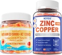 NEVISS Vitamín D3 5000IU + K2 (MK-7) 120mcg+ Zinkové medené gule