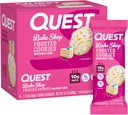 Quest Nutrition Frosted Cookies Twin Pack, Birthday Cake, 1g Cukor, 10g Protein, 2g Net Carbs, Gluten Free, 8 gróf (Stock of 1)