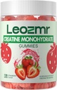 Monohydrát kreatínu Gummies 5000 mg pre mužov a ženy, žuvačky Kreatín Monohydrát Supplement (120 gróf) - Jahoda 120 Gummies