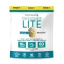 Designer Wellness, Designer Lite, Nízke kalórií Natural Protein, Prebiotické Fiber, Kľúčové vitamíny a minerály, Vanilkový koláč, 25.6 Ounces