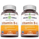 Amazing Formulates Vitamín B6 Pyridoxín 25mg 250 Tablety Doplnok 