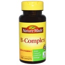Príroda Vyrobené B-komplex s vitamínom C Caplets, 100 Počet (Pack of 3)