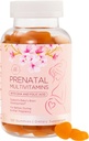 Prenatálne vitamínové guličky - Esenciálne živiny pre ženy, tehotenstvo a vývoj plodu - zahŕňa folát (kyselina listová), DHA, cholín, vitamín D - pripraviť, podpora a výživné zdravie - 120 Gummies