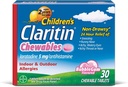 Claritin 24 hodín alergie Chewables pre deti, Non Drowsy Alergy Relief, 30 Počet