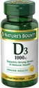 Prírodný bounty vitamín D3 1000 IU Imunitné zdravie, 120 Softgels (Pack of 12)
