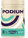 Podium Nutrition, Instalized BCAA Powder, Hydro and Salt, Blue Razz Slushie, 30 Servings, Electrolytes, Hydratácia, Recovery