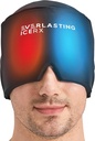 Form Fitting Gel Ice Bolesť hlavy Relief klobúk - Cold Therapy Bolesť hlavy Relief Cap/Ice Head Wrap Ice Pack Maska, Cold Compress Bolesť hlavy Relief Cap for Tension & Stres, 20% More Gel, Migréna Relief Black