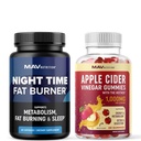 MAV NUTRItion Night Time Fat Burner Kapsule a Apple Cider Ocogar Gummies 