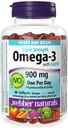 Webber Naturals Triple Strength Omega-3 with CoQ10 enteric coated 900 mg Omega-3 (EPA • DHA) / 100 mg CoQ10, 80 caps