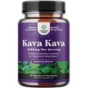 Kava Kava Root Extract Supplement 1000mg - Rýchle herecké Bylinná podpora s Kavalaktónmi pre vyváženú náladu - Relax Pokojné kapsule pre Stress Support & Lepší spánok - 15 Serviv