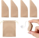 Nuanchu 2 balíčky sluchová pomôcka Comfort ochrana s úložiskom taška sluchová pomoc kryty 1" na 1,25" Chrániť zosilňovače z Dirt, pot, Vietor [Zásady 1" na 1,25" Khaki)