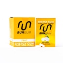RUN GUM Fruit Energy Chewing Gum 50mg Caffeine Taurine & B- Vitamins Per Piece, 24 Pieces (Pack of 12) Sugar Free, Zero Calorie, No Aspartame, and Gluten Free