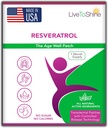 Live To Shine Resveratrol Patch - Transdermálne Topical Plant-Based Antioxidant Podpora pre zdravé starnutie a wellness - 30 Patches for Women and Men - USA Made
