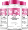 NutraRize (3 balenia) FemiPro kapsule, Premium Formula pre Urinary Heath Support, All-Natural Supplement for Control and Celkové zdravie, Femi Pro Recenzia (180 kapsúl)