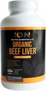 100% Organic Grass Feed Beef Pečeň Kapsule (180 Caps) - Pasture-Raise - Železo, Vitamín A, B, Kolagén - Podporuje energiu, detoxikáciu, wellness celého tela - Predmestný Paleo Living - Ion doplnky