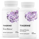 THORNE - Adrenal Support Bundle - Stress Balance & Adrenal Cortex Combo - Stress Balance and Adrenal Cortex - 30 až 60 Servings