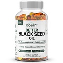 Organics Ocean Better Black Seed Oil Cold Pressed - Pure Nigella Sativa Oil for Immune Support - 5% Thymochinón - Podpora pamäte, vitality, a Cellular Health