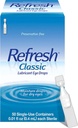Refresh Classic Lubricant očné kvapky, Konzervačné bez,0.01 Fl Oz jedno použitie Kontajnery, 50 gróf, balenie po 1, Balenie May Vary