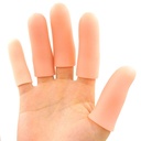 JKcare Large Finger Cots, 10 Pack Silikónová Finger Sleeves Support for Trigger Finger & Artritída - Kryty Protector pre prasknuté, Kukurica a Callus bolesť úľava