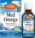 Carlson - Med Omega, 2700 mg Omega-3s Professional Strength, Heart, Brain & Vision Support, Wild Caught & Sustainable Sourced, Lemon-Lime, 100 ml