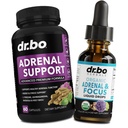 Adrenal Support Cortisol Manager Doplnky - Adrenal Únava Doplnky Kapsule Organické Tekuté kvapky Focus Ženy Muži - Prírodné Adaptogen Ashwagandha Holy Basil L Tyrosine Complex Zdravie