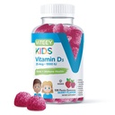 Viteey Vitamín D3 Deti Gummies 25mcg 1000 IU - Bone Health, Immune Health, Joint Muscle Support - Vegetariánska, Želatína bez lepidla, bez GMO - Chutné Chewable Berry Ochutené