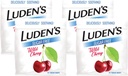 Ludens Sore Throat Drops, for Minor Sore Throat Relief, Cucur Free Wild Cherry, 75 count (Pack of 4)