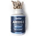 AREDS 2 Očné vitamíny - vitamíny pre zdravie očí Vivite Bez vitamínu E - Očné vitamíny pre Seniori - Lutein a Zeaxantin Supplements - 60 kapsúl