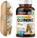 BIO KRAUTER Quinine od Leg Cramps Kapsule 500 mg - 100 gróf - Cinchona Bark Powder - Quintín Kapsule - Vegan, Bez plnív