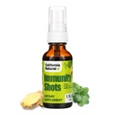California Natural Imunity Shots 1oz Bottle, Organic Ginger Root, Oregano Oil - Silný a čistý imunitný systém Booster - Immune System Support & Wellness Shot (Pack of 1)