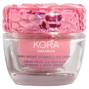 KORA Organics Berry Bright spevňujúci vitamín C očný krém, hydratovať a posilniť, Certified Organic, Cruelty Free, Refillable, 0.50 fl oz